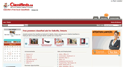 Desktop Screenshot of oakville.classifieds.ca
