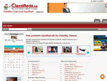 Tablet Screenshot of oakville.classifieds.ca