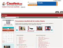 Tablet Screenshot of london.classifieds.ca