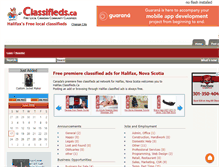 Tablet Screenshot of halifax.classifieds.ca