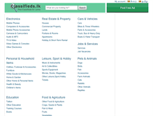 Tablet Screenshot of classifieds.lk