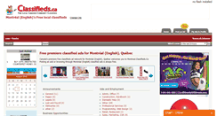 Desktop Screenshot of montreal.classifieds.ca