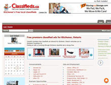 Tablet Screenshot of kitchener.classifieds.ca