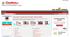 Desktop Screenshot of nanaimo.classifieds.ca