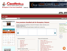 Tablet Screenshot of brampton.classifieds.ca