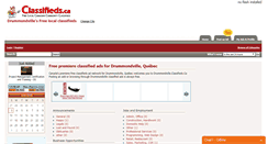 Desktop Screenshot of drummondville.classifieds.ca