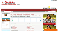 Desktop Screenshot of chatham-kent.classifieds.ca