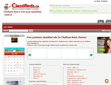 Tablet Screenshot of chatham-kent.classifieds.ca