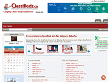 Tablet Screenshot of calgary.classifieds.ca