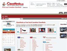 Tablet Screenshot of nl.classifieds.ca