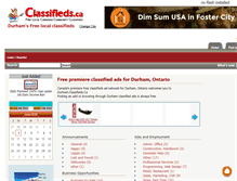 Tablet Screenshot of durham.classifieds.ca