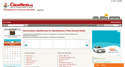 Desktop Screenshot of charlottetown.classifieds.ca