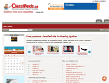 Tablet Screenshot of granby.classifieds.ca