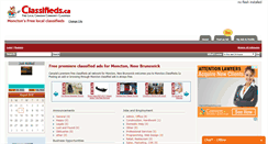 Desktop Screenshot of moncton.classifieds.ca