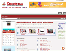 Tablet Screenshot of moncton.classifieds.ca